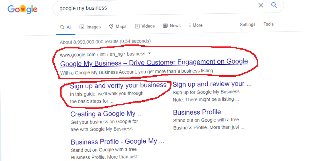 my business google sign in