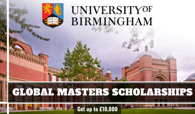 University Of Birmingham Global Scholarship 2021.